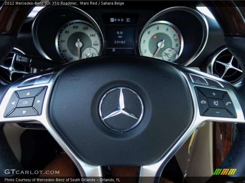 Mars Red / Sahara Beige 2012 Mercedes-Benz SLK 350 Roadster
