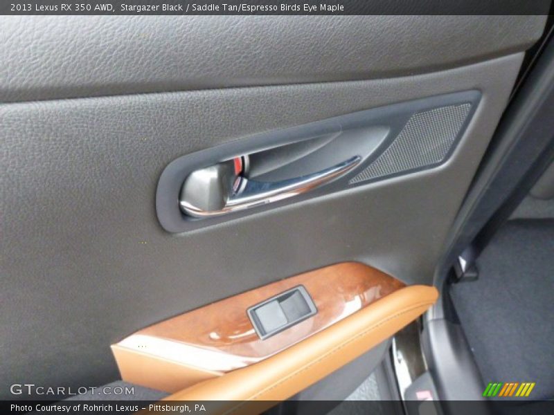 Stargazer Black / Saddle Tan/Espresso Birds Eye Maple 2013 Lexus RX 350 AWD