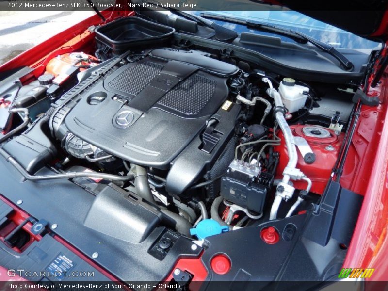 Mars Red / Sahara Beige 2012 Mercedes-Benz SLK 350 Roadster