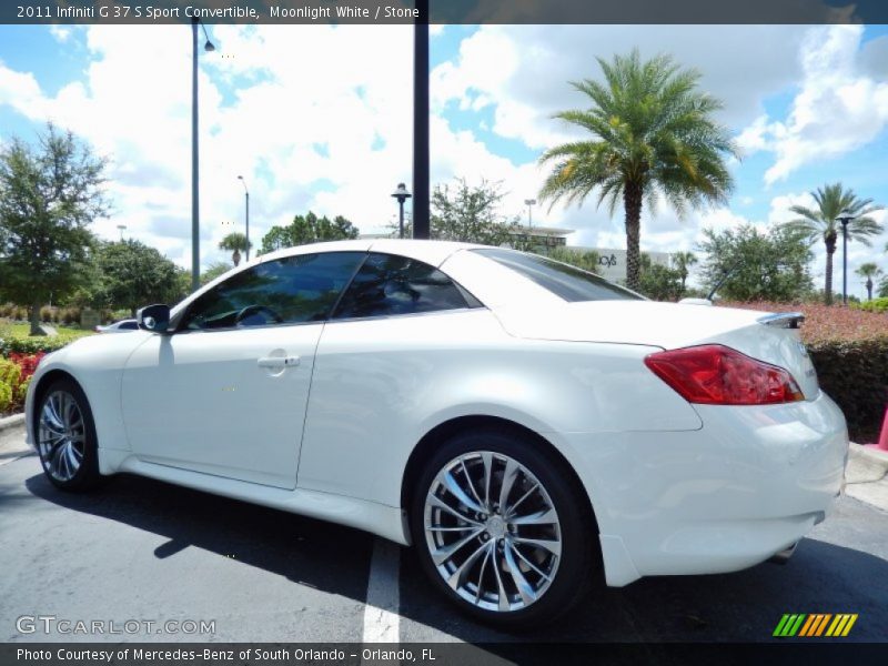 Moonlight White / Stone 2011 Infiniti G 37 S Sport Convertible