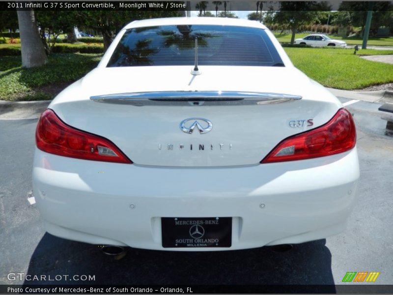 Moonlight White / Stone 2011 Infiniti G 37 S Sport Convertible