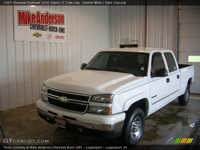 Summit White / Dark Charcoal 2007 Chevrolet Silverado 1500 Classic LT Crew Cab