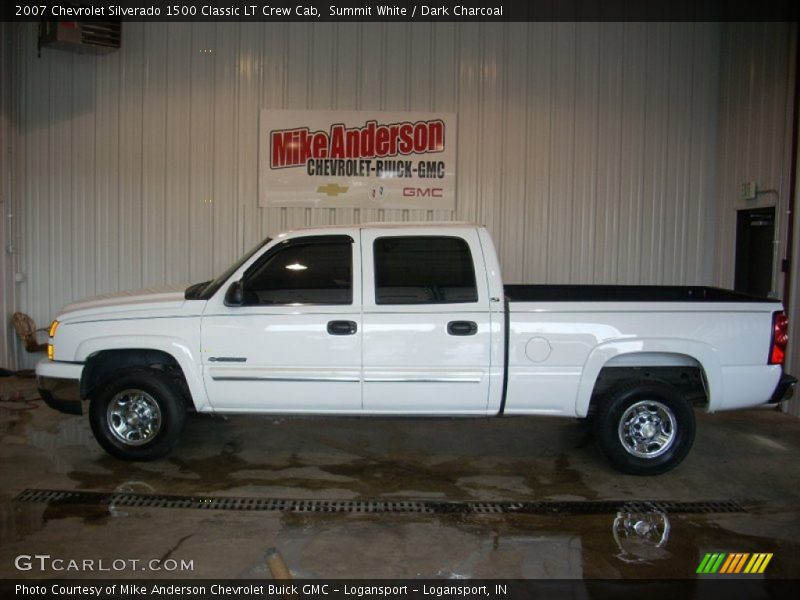 Summit White / Dark Charcoal 2007 Chevrolet Silverado 1500 Classic LT Crew Cab