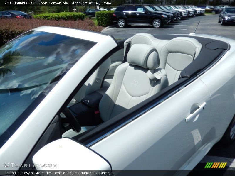 Moonlight White / Stone 2011 Infiniti G 37 S Sport Convertible