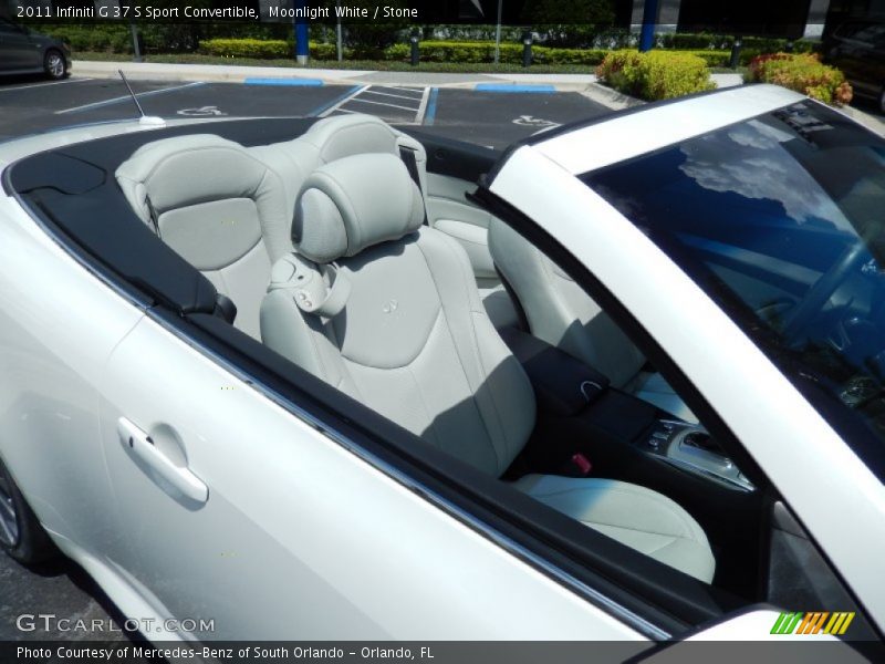 Moonlight White / Stone 2011 Infiniti G 37 S Sport Convertible