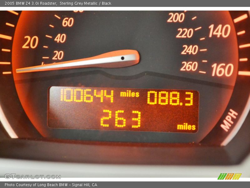 Sterling Grey Metallic / Black 2005 BMW Z4 3.0i Roadster