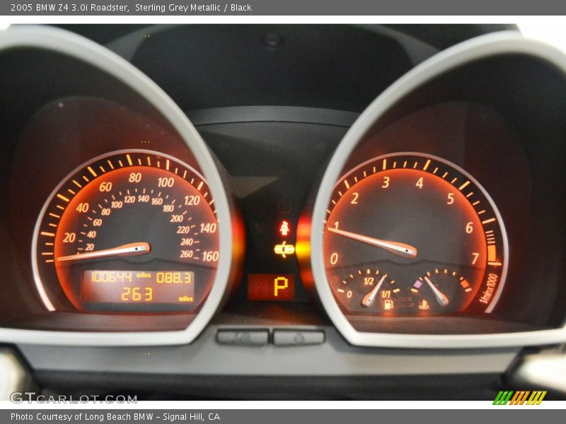 Sterling Grey Metallic / Black 2005 BMW Z4 3.0i Roadster