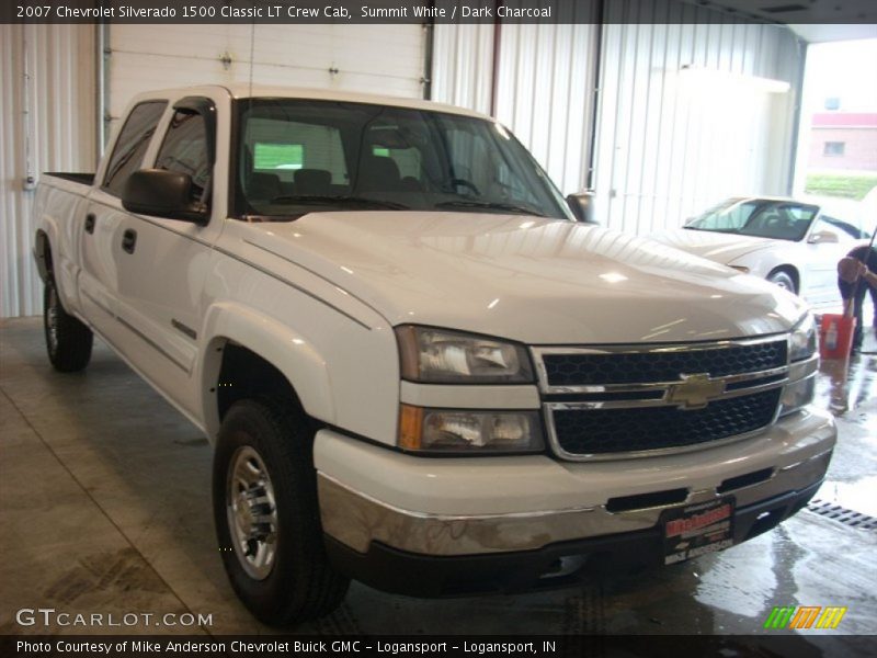 Summit White / Dark Charcoal 2007 Chevrolet Silverado 1500 Classic LT Crew Cab