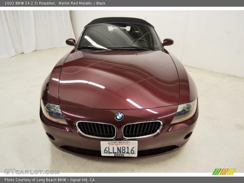 Merlot Red Metallic / Black 2003 BMW Z4 2.5i Roadster