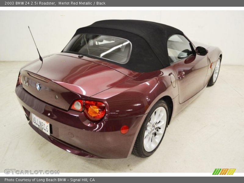 Merlot Red Metallic / Black 2003 BMW Z4 2.5i Roadster