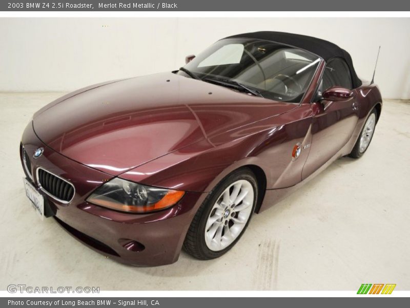 Merlot Red Metallic / Black 2003 BMW Z4 2.5i Roadster