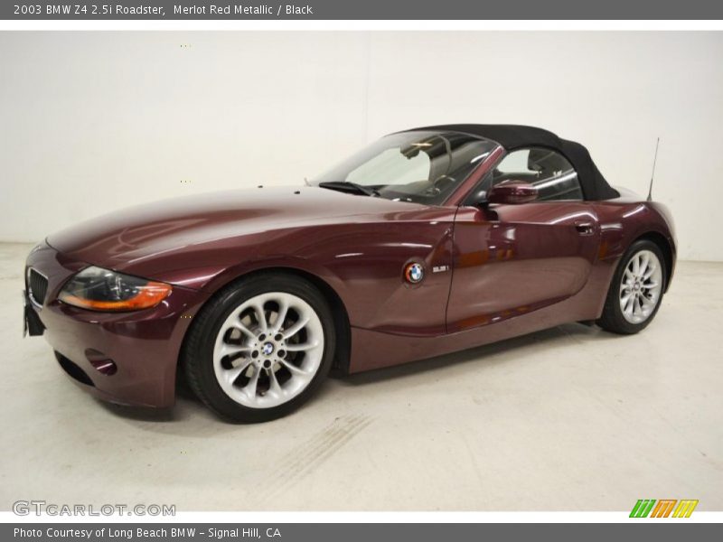 Merlot Red Metallic / Black 2003 BMW Z4 2.5i Roadster