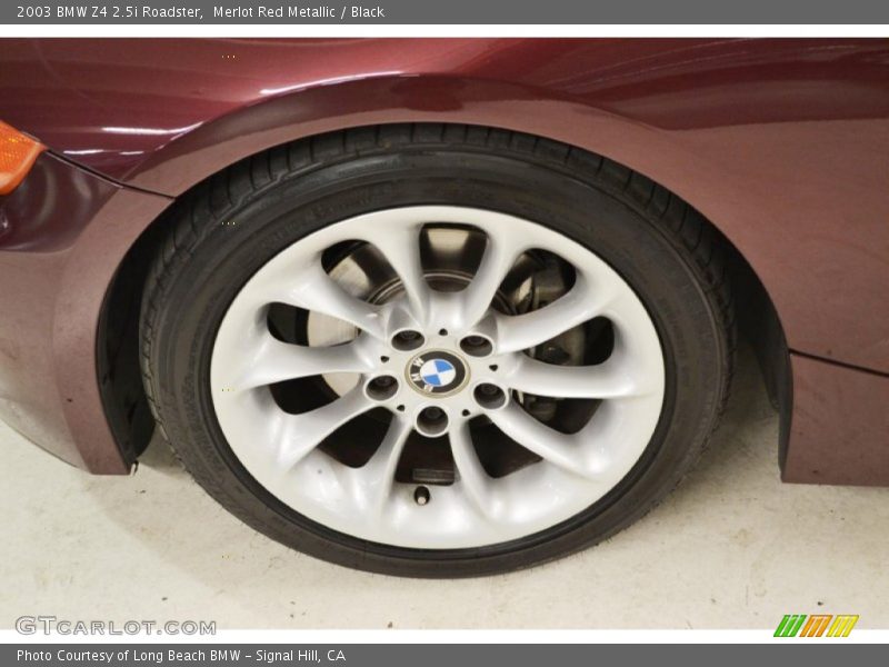 Merlot Red Metallic / Black 2003 BMW Z4 2.5i Roadster