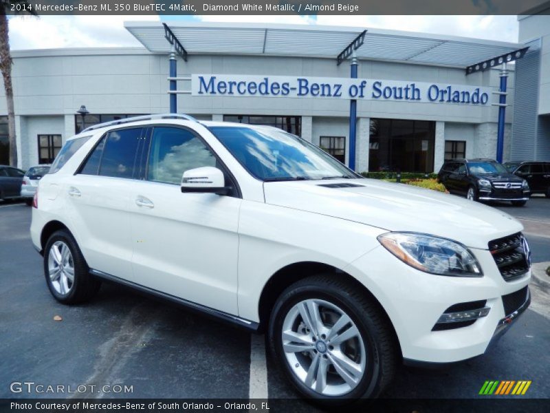 Diamond White Metallic / Almond Beige 2014 Mercedes-Benz ML 350 BlueTEC 4Matic