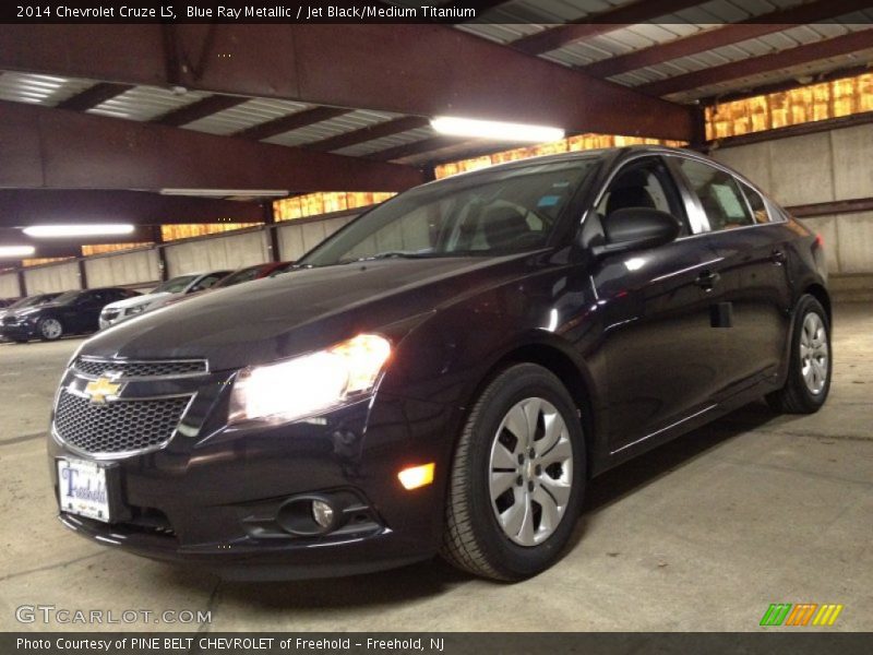 Blue Ray Metallic / Jet Black/Medium Titanium 2014 Chevrolet Cruze LS