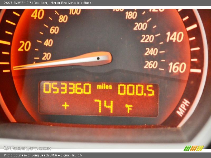 Merlot Red Metallic / Black 2003 BMW Z4 2.5i Roadster