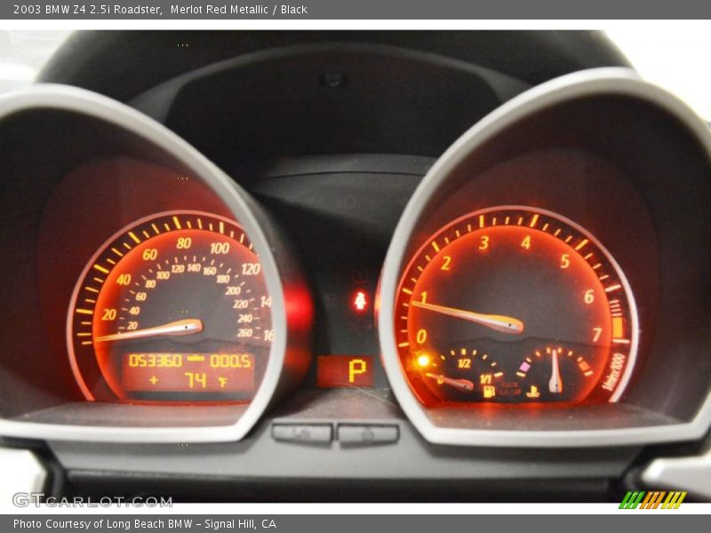 Merlot Red Metallic / Black 2003 BMW Z4 2.5i Roadster