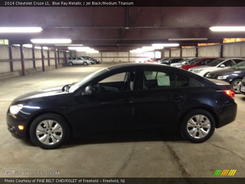Blue Ray Metallic / Jet Black/Medium Titanium 2014 Chevrolet Cruze LS