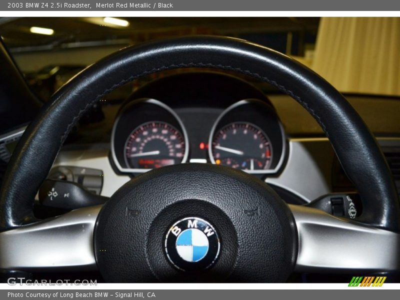 Merlot Red Metallic / Black 2003 BMW Z4 2.5i Roadster