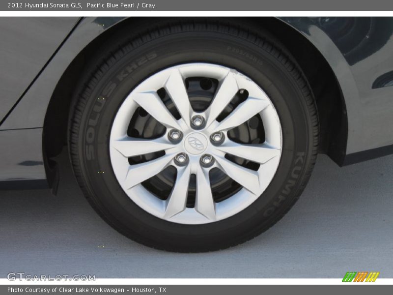 Pacific Blue Pearl / Gray 2012 Hyundai Sonata GLS