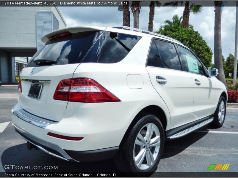 Diamond White Metallic / Almond Beige 2014 Mercedes-Benz ML 350