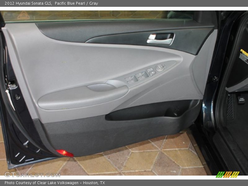 Pacific Blue Pearl / Gray 2012 Hyundai Sonata GLS