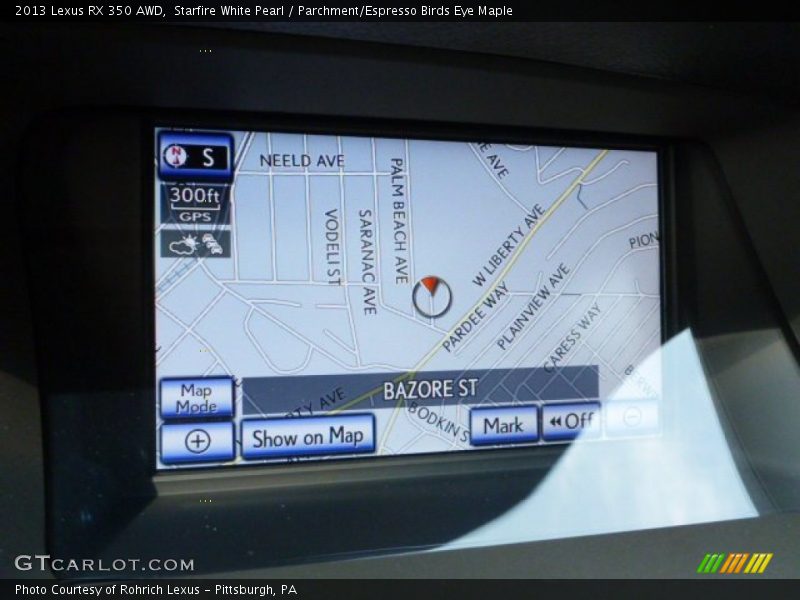 Starfire White Pearl / Parchment/Espresso Birds Eye Maple 2013 Lexus RX 350 AWD