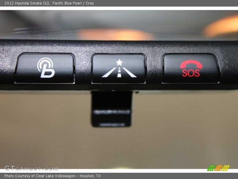 Pacific Blue Pearl / Gray 2012 Hyundai Sonata GLS