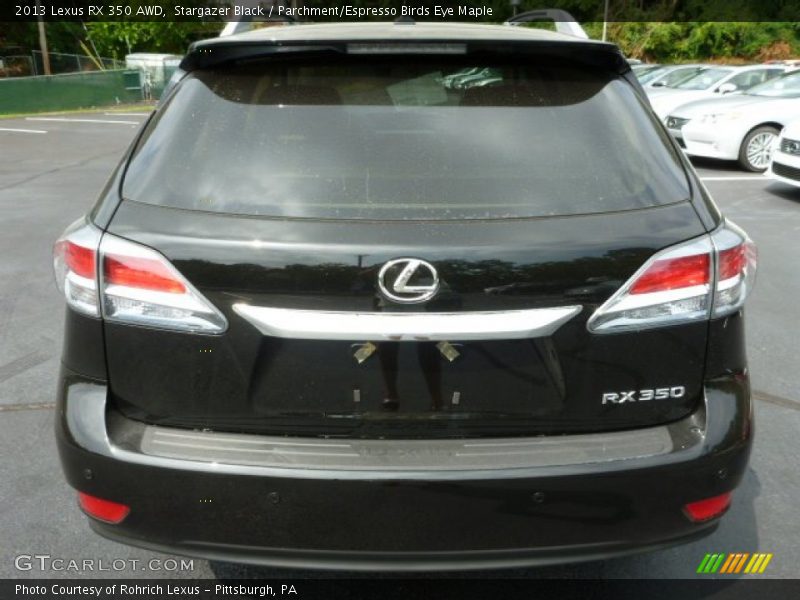 Stargazer Black / Parchment/Espresso Birds Eye Maple 2013 Lexus RX 350 AWD