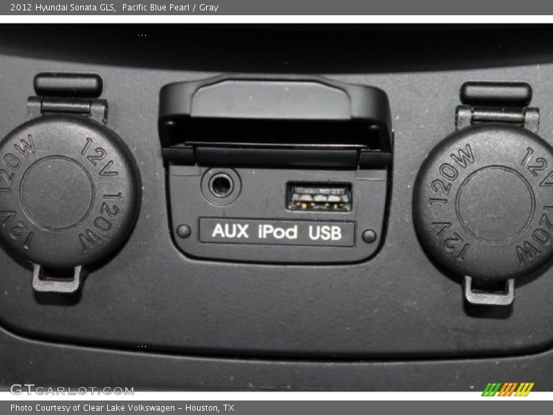 Pacific Blue Pearl / Gray 2012 Hyundai Sonata GLS