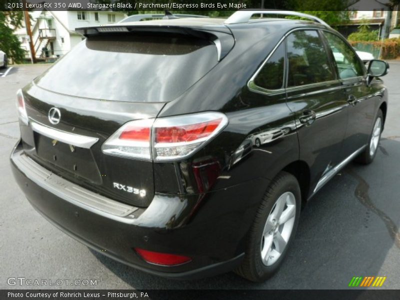 Stargazer Black / Parchment/Espresso Birds Eye Maple 2013 Lexus RX 350 AWD