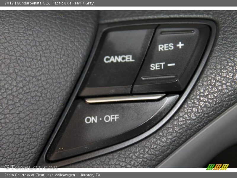 Pacific Blue Pearl / Gray 2012 Hyundai Sonata GLS