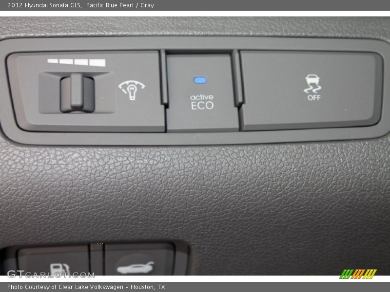 Pacific Blue Pearl / Gray 2012 Hyundai Sonata GLS