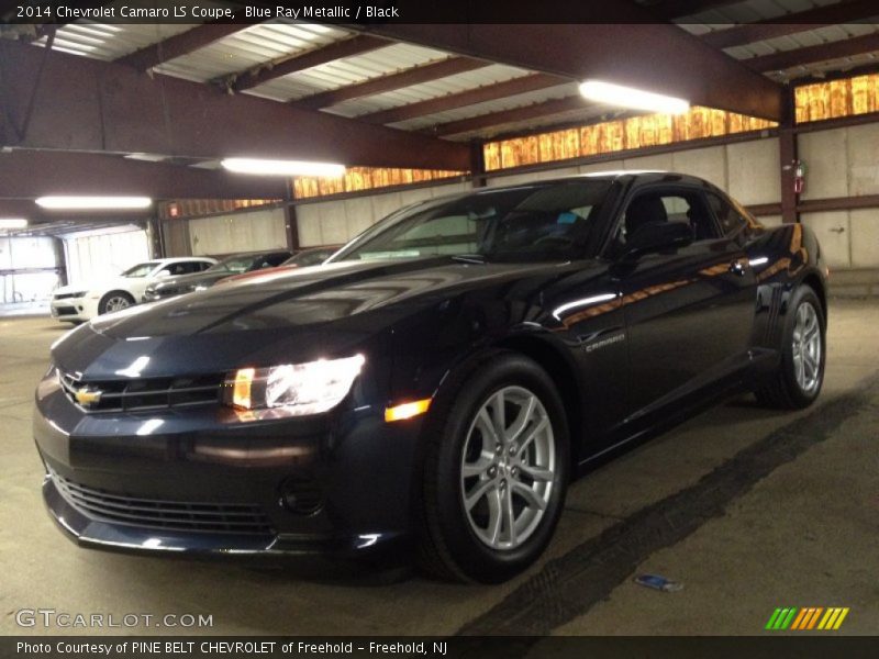 Blue Ray Metallic / Black 2014 Chevrolet Camaro LS Coupe