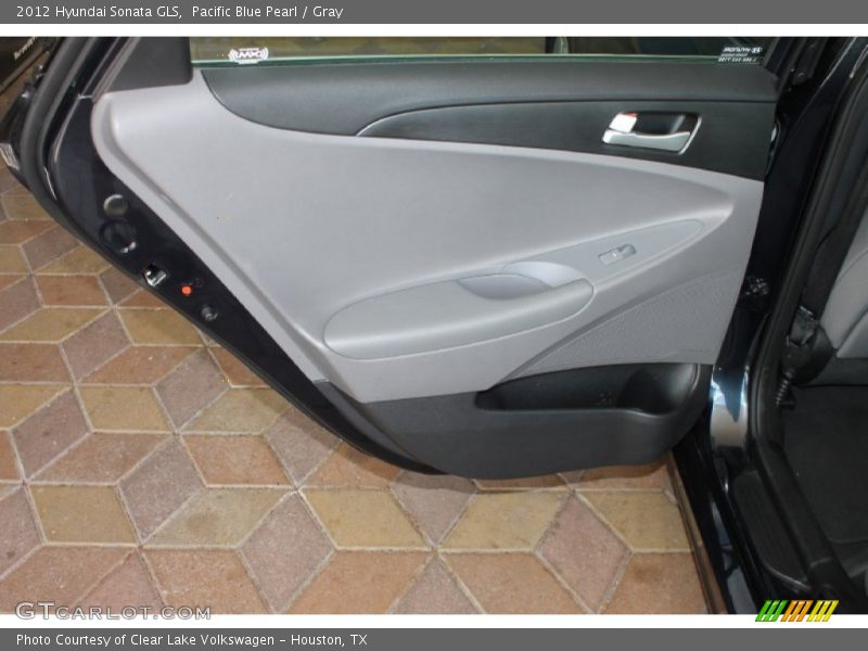 Pacific Blue Pearl / Gray 2012 Hyundai Sonata GLS