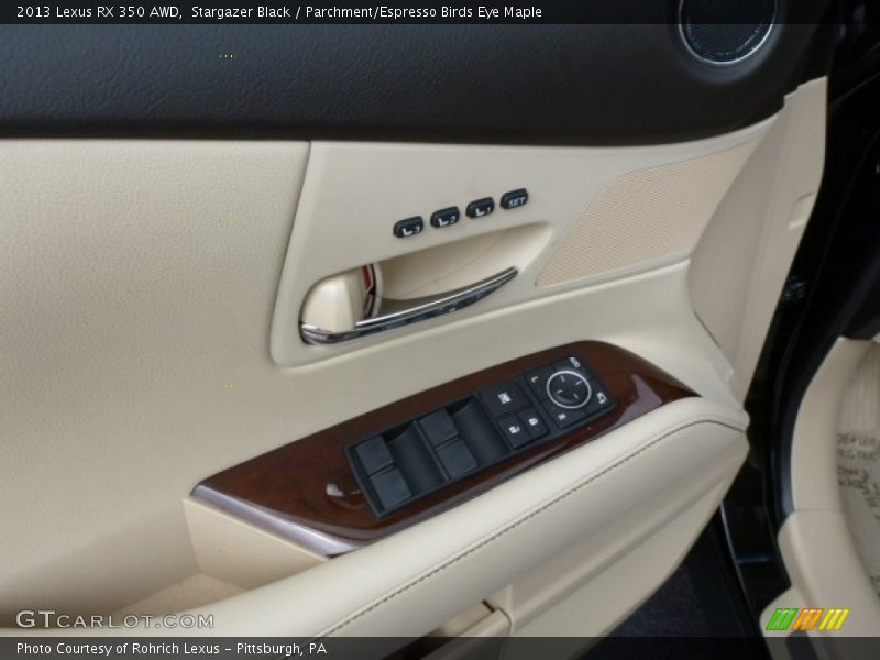 Stargazer Black / Parchment/Espresso Birds Eye Maple 2013 Lexus RX 350 AWD