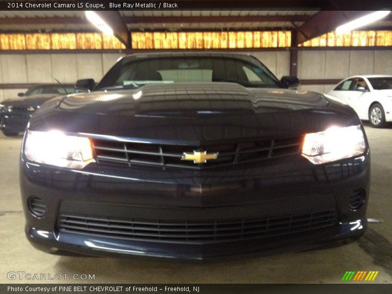 Blue Ray Metallic / Black 2014 Chevrolet Camaro LS Coupe