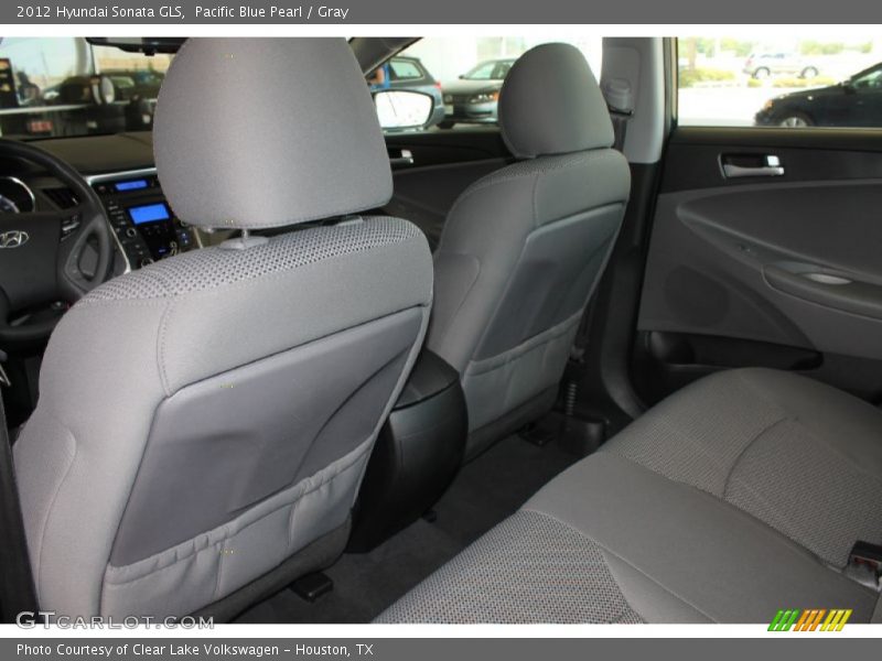 Pacific Blue Pearl / Gray 2012 Hyundai Sonata GLS