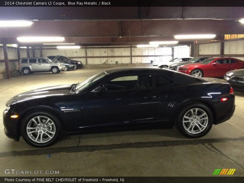 Blue Ray Metallic / Black 2014 Chevrolet Camaro LS Coupe
