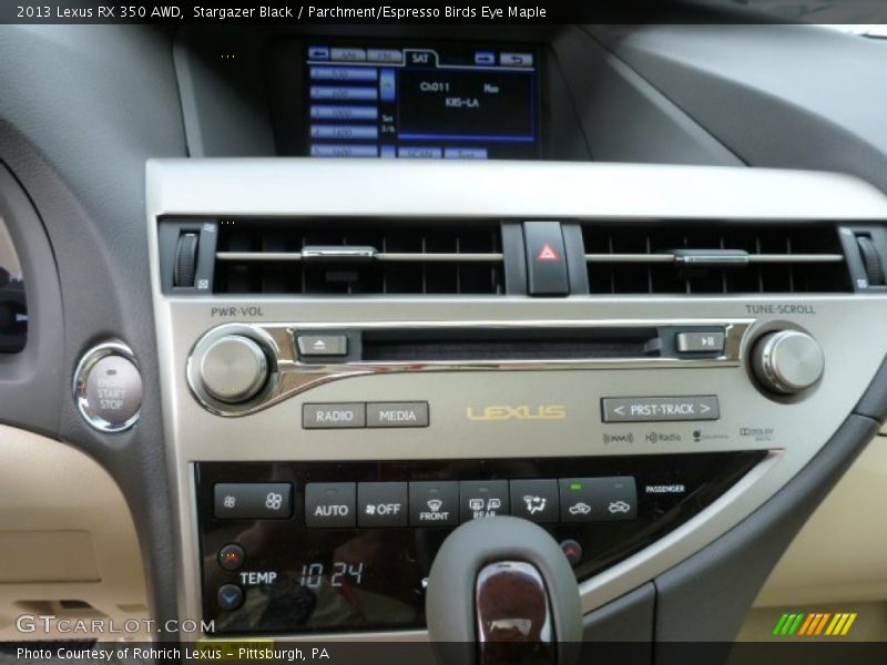 Stargazer Black / Parchment/Espresso Birds Eye Maple 2013 Lexus RX 350 AWD