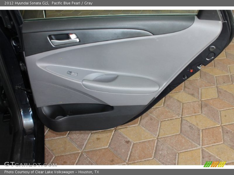 Pacific Blue Pearl / Gray 2012 Hyundai Sonata GLS