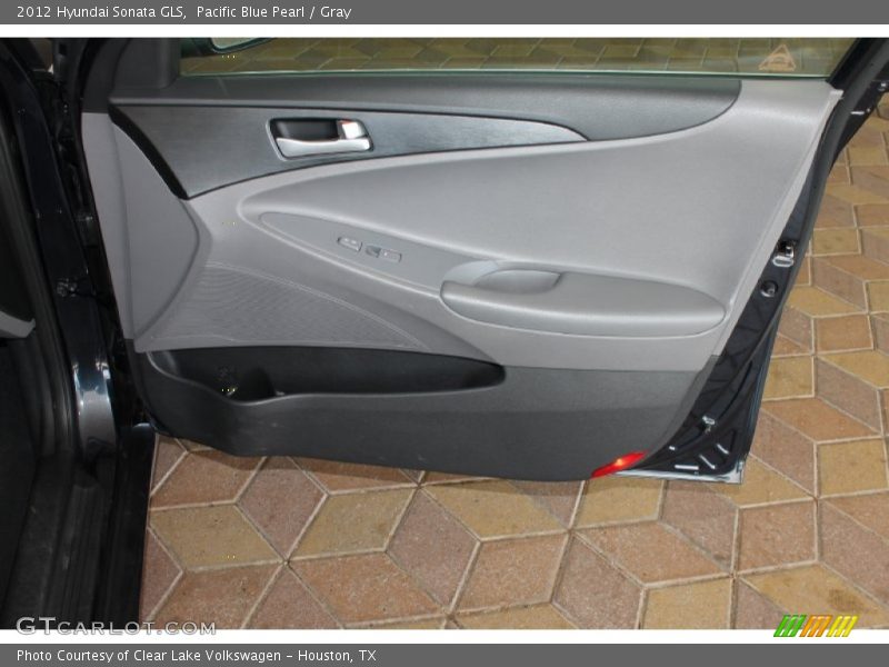 Pacific Blue Pearl / Gray 2012 Hyundai Sonata GLS