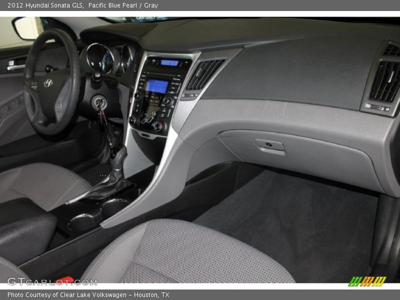 Pacific Blue Pearl / Gray 2012 Hyundai Sonata GLS