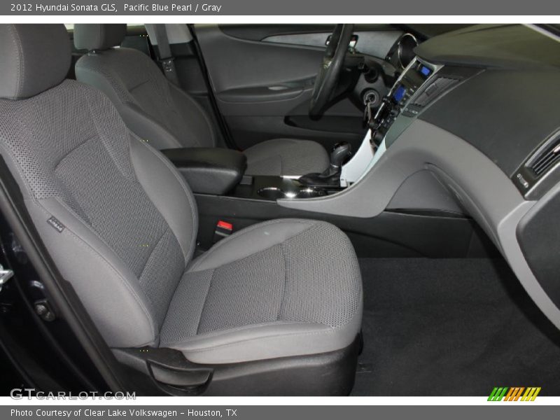 Pacific Blue Pearl / Gray 2012 Hyundai Sonata GLS