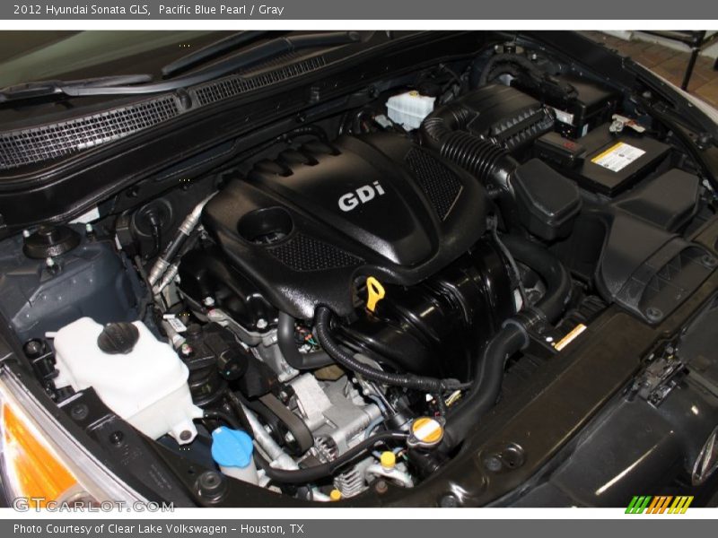 Pacific Blue Pearl / Gray 2012 Hyundai Sonata GLS