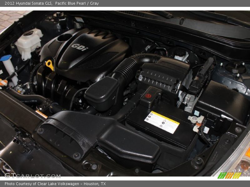 Pacific Blue Pearl / Gray 2012 Hyundai Sonata GLS