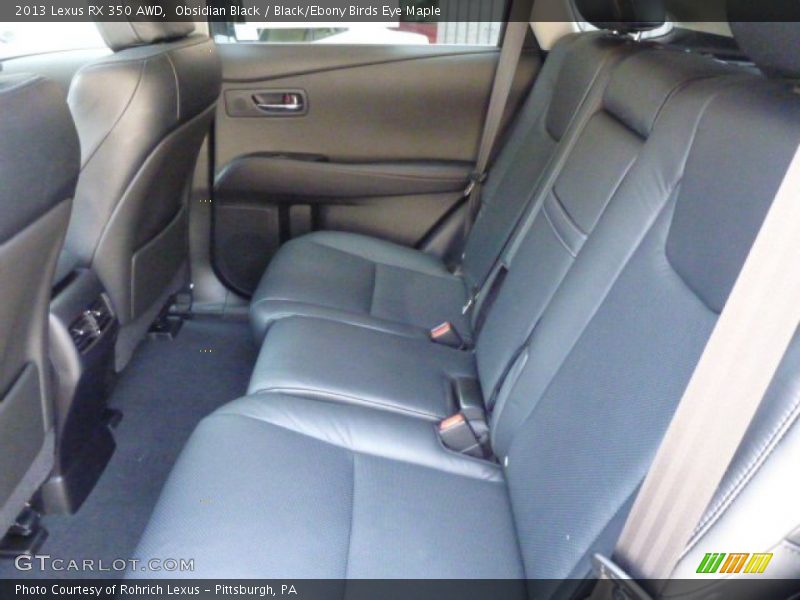 Obsidian Black / Black/Ebony Birds Eye Maple 2013 Lexus RX 350 AWD