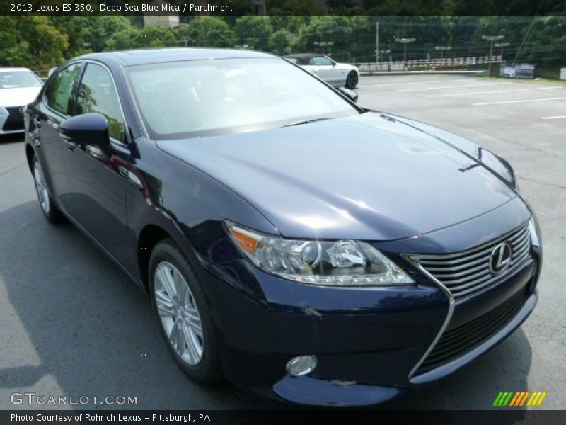 Deep Sea Blue Mica / Parchment 2013 Lexus ES 350