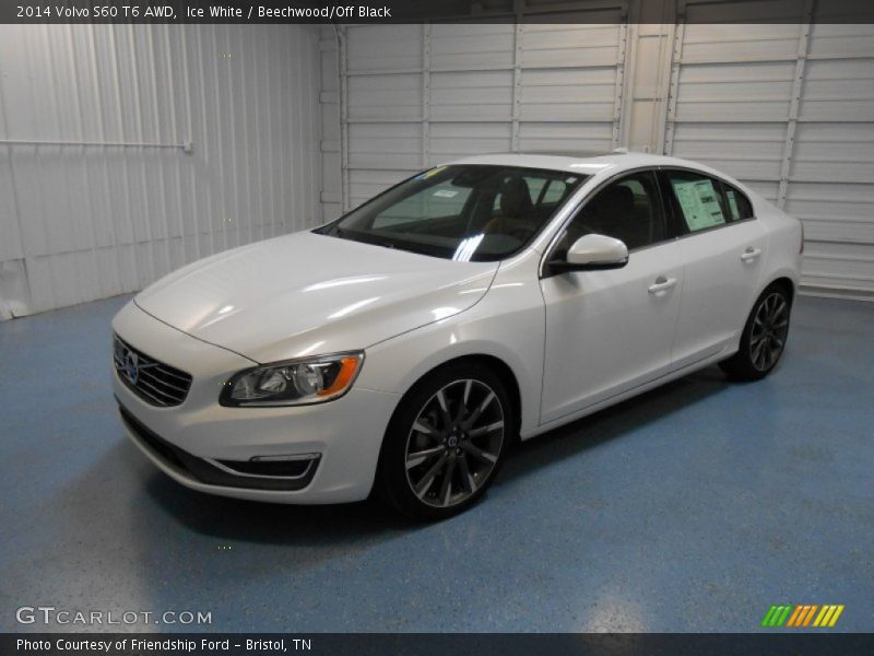 Ice White / Beechwood/Off Black 2014 Volvo S60 T6 AWD