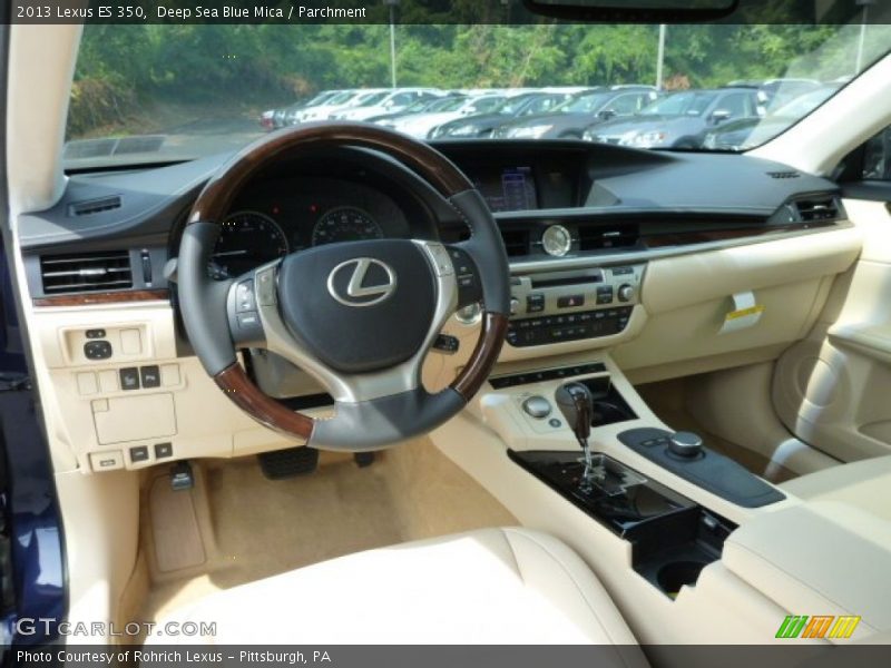 Deep Sea Blue Mica / Parchment 2013 Lexus ES 350
